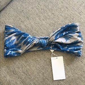 NWT Mikoh M strapless bikini top